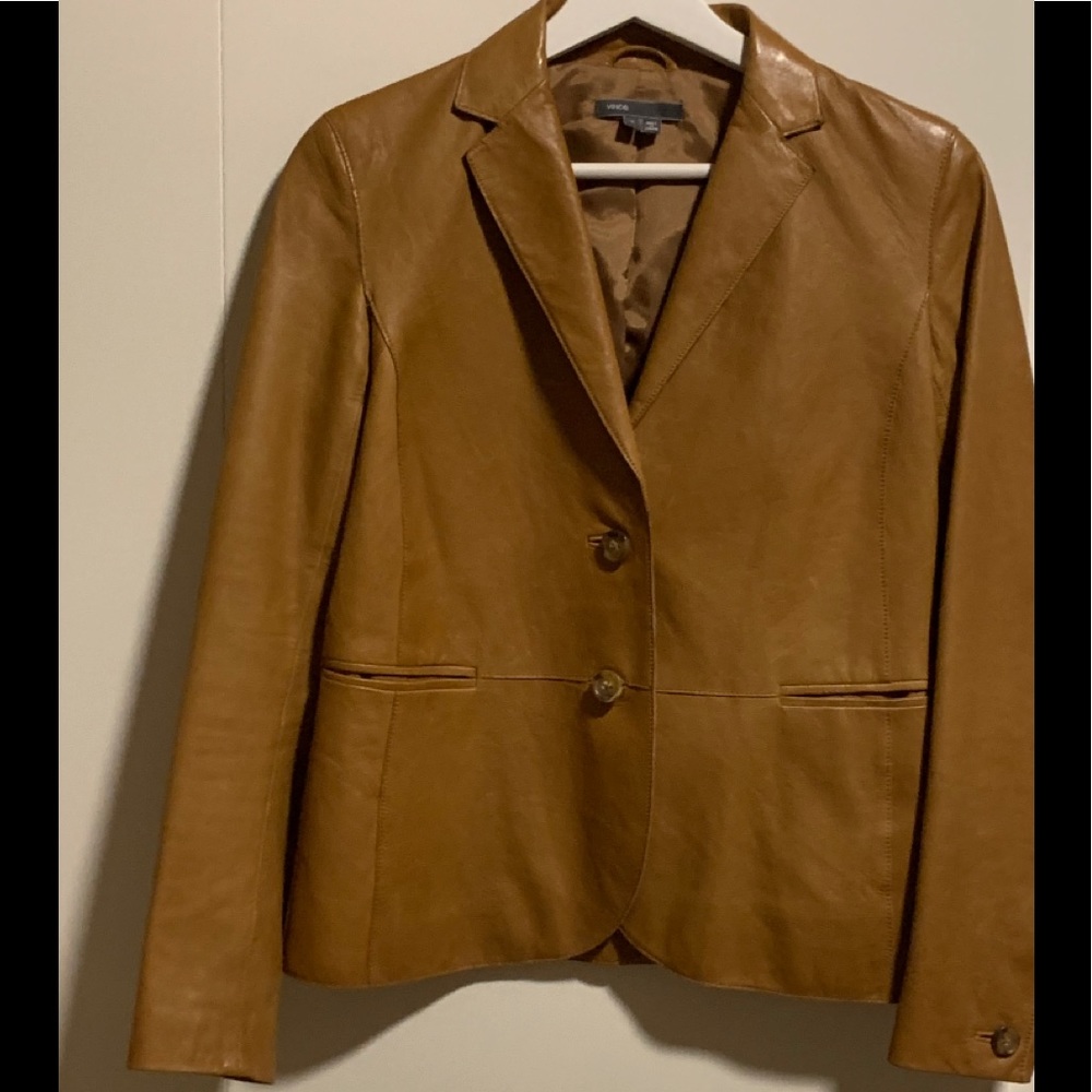Vince leather blazer